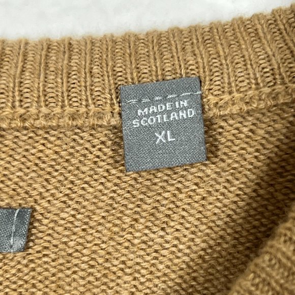 TaylorMade Golf Cashmere V-Neck Sweater XL Long Scotland - Picture 6 of 10